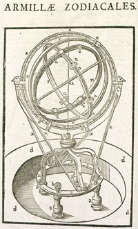 A zodiacal armillary sphere.