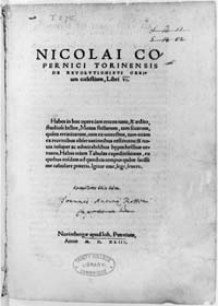 The Title Page of De Revolutionibus