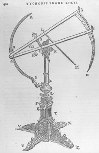 A sextant from one of Tycho's books.
